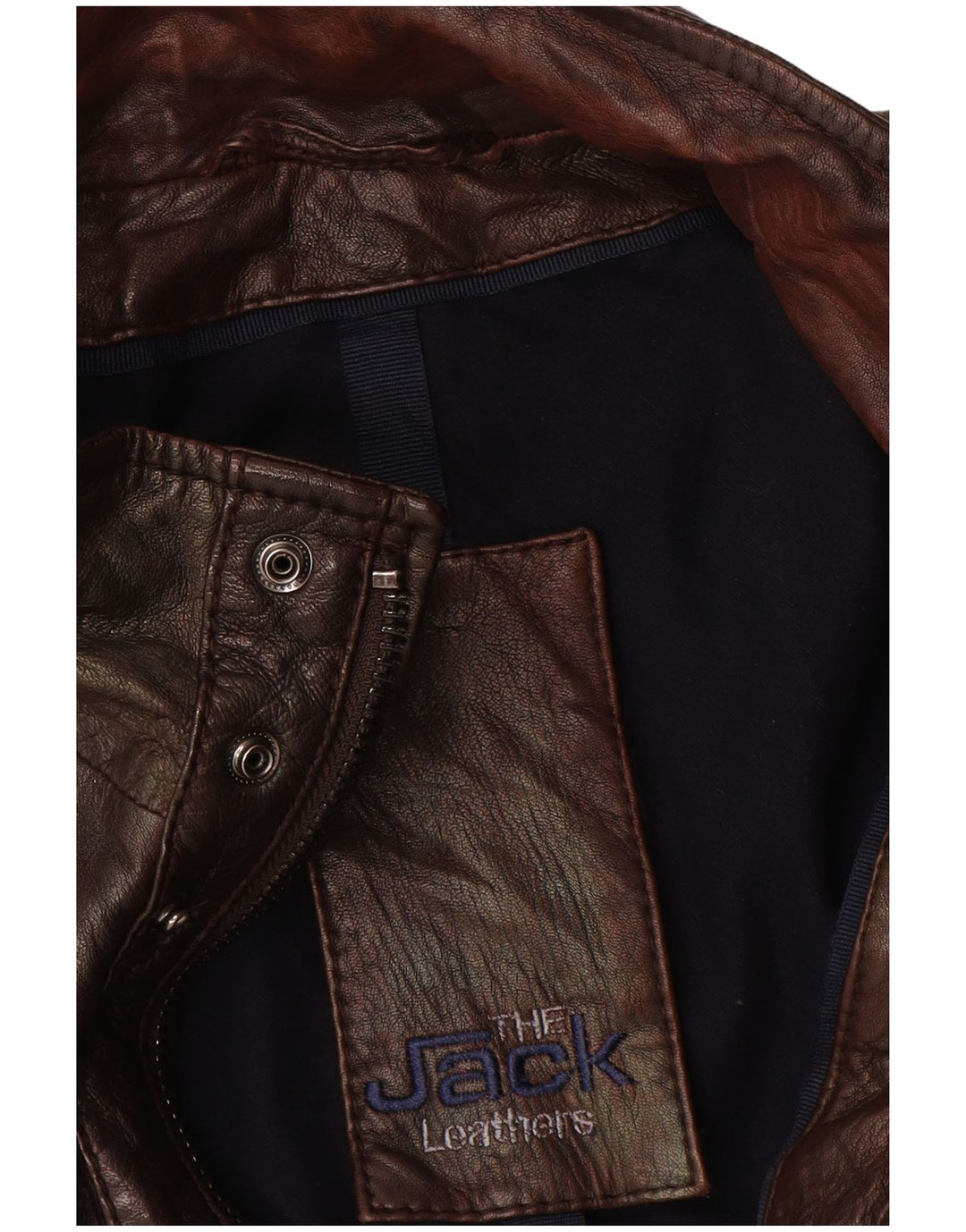 Veste en cuir homme vintage IT 54 2XL Cuir marron