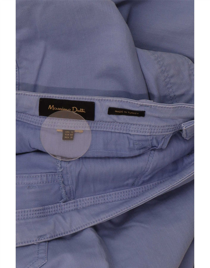 Massimo Dutti Pantalon décontracté slim pour homme EU 40 Medium W31 L29 Bleu
