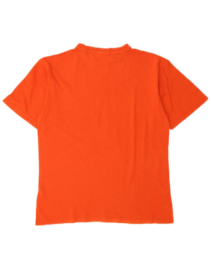 REEBOK T-shirt graphique pour hommes XS Orange Coton
