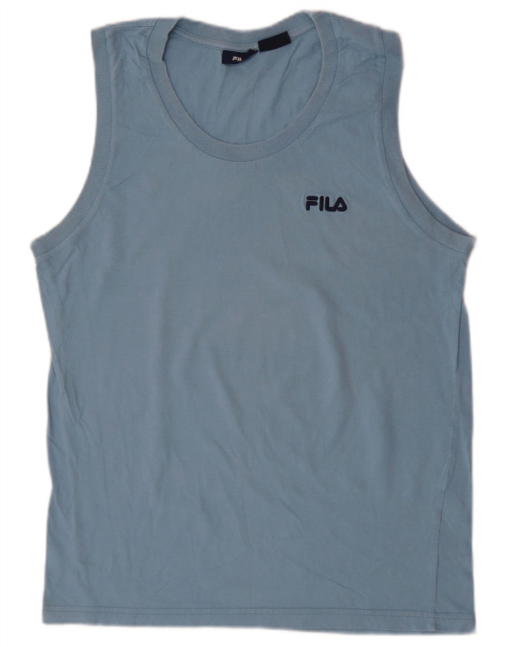 FILA Débardeur Homme Bleu Moyen Coton