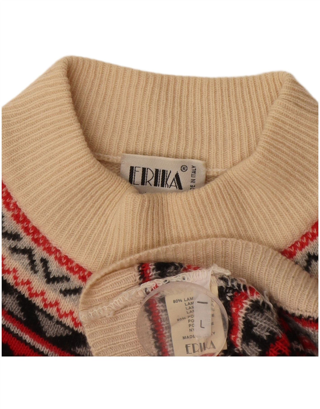 Erika Pull surdimensionné à col roulé pour femme UK 16 Large Blanc cassé