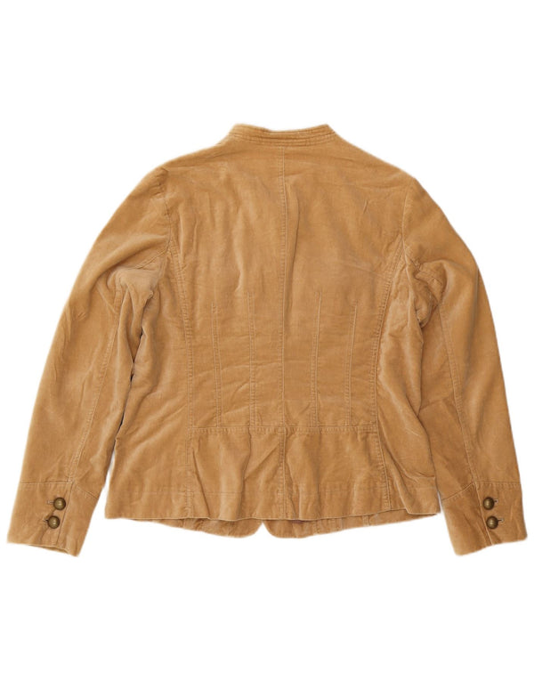 Boden Womens Veste blazer en velours à 5 boutons UK 16 Large Beige Coton