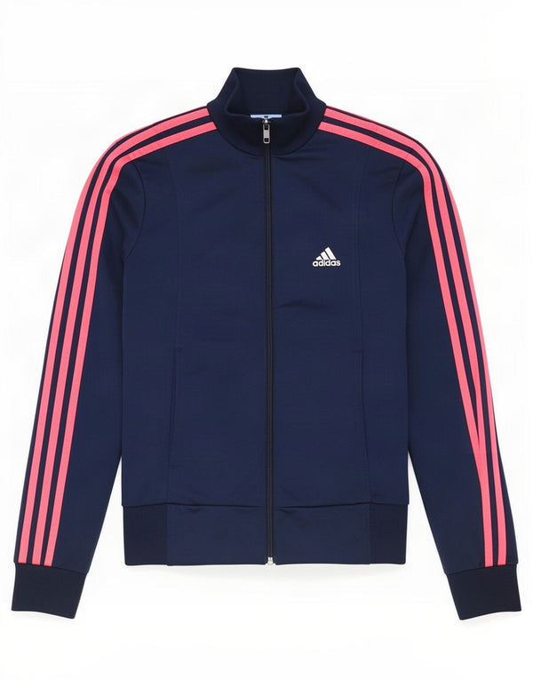 Adidas Veste de survêtement pour femme UK 8 Small Bleu marine