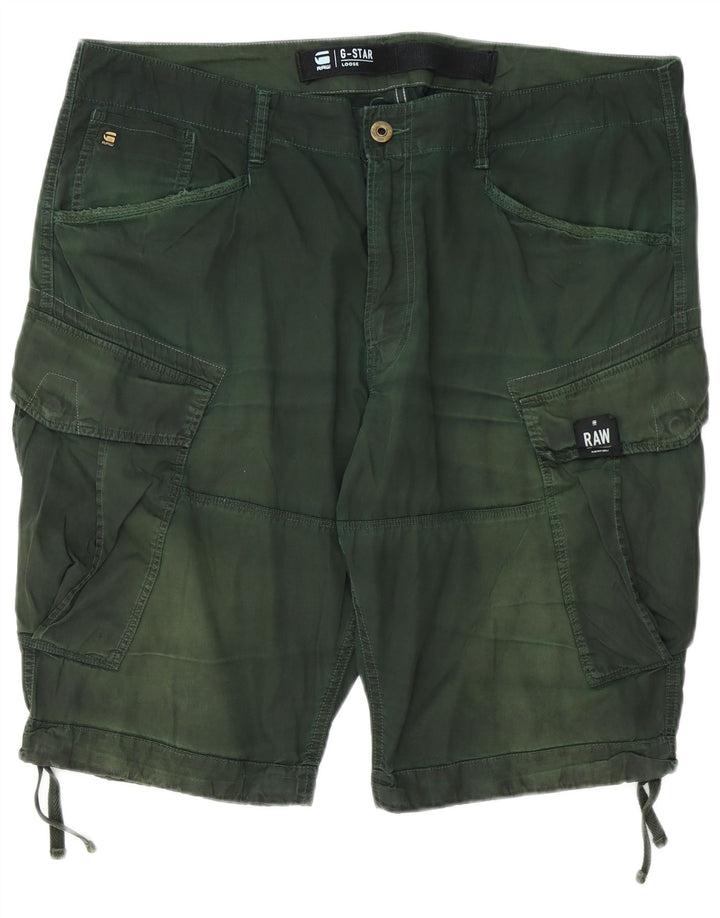 G-STAR Short cargo coupe ample pour homme W40 XL en coton vert