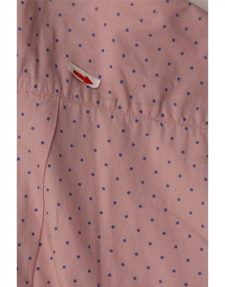 Replay Chemise Homme Rose Moyen Coton Tacheté