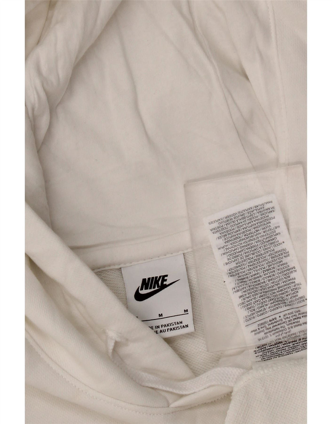Nike Pull à capuche en coton blanc moyen pour homme