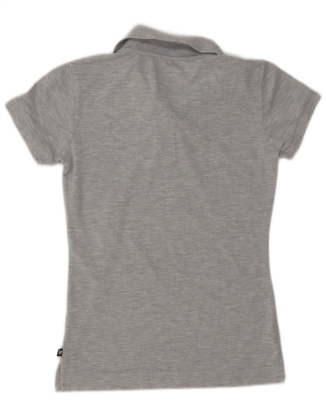 Lee Polo Femme UK 12 Coton Chiné Gris Moyen