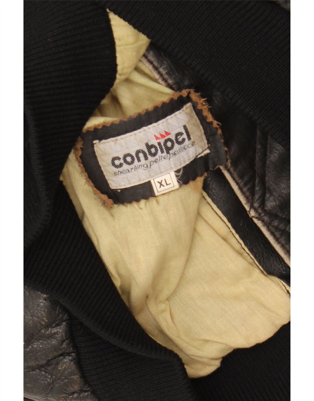 CONBIPEL Gilet en cuir pour femme UK 18 XL Cuir noir