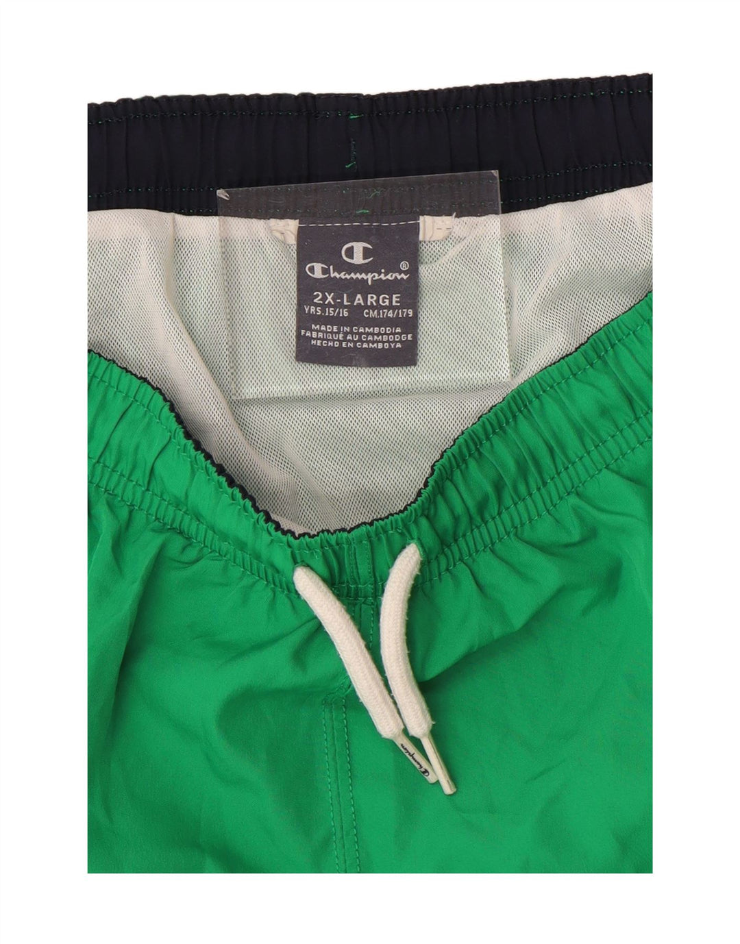 Champion Short de Bain Garçon 15-16 Ans 2XL Vert