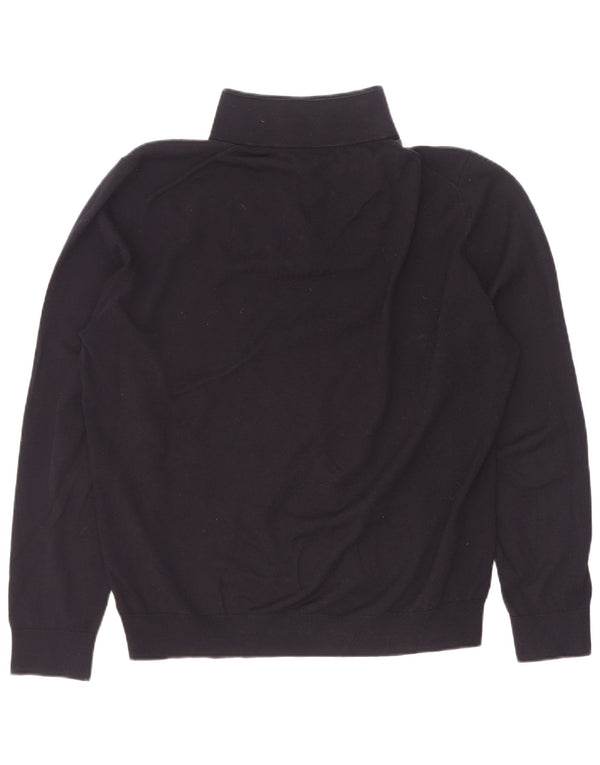 Reiss Pull col zippé homme XL laine noire