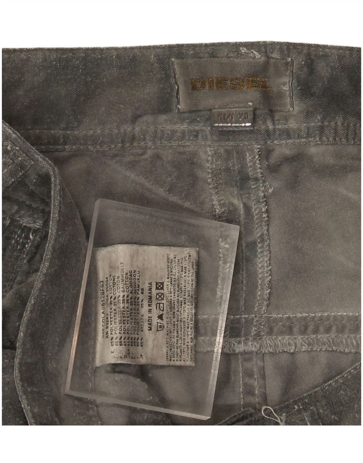 Pantalon décontracté slim femme Diesel W28 L31 gris camouflage polyester