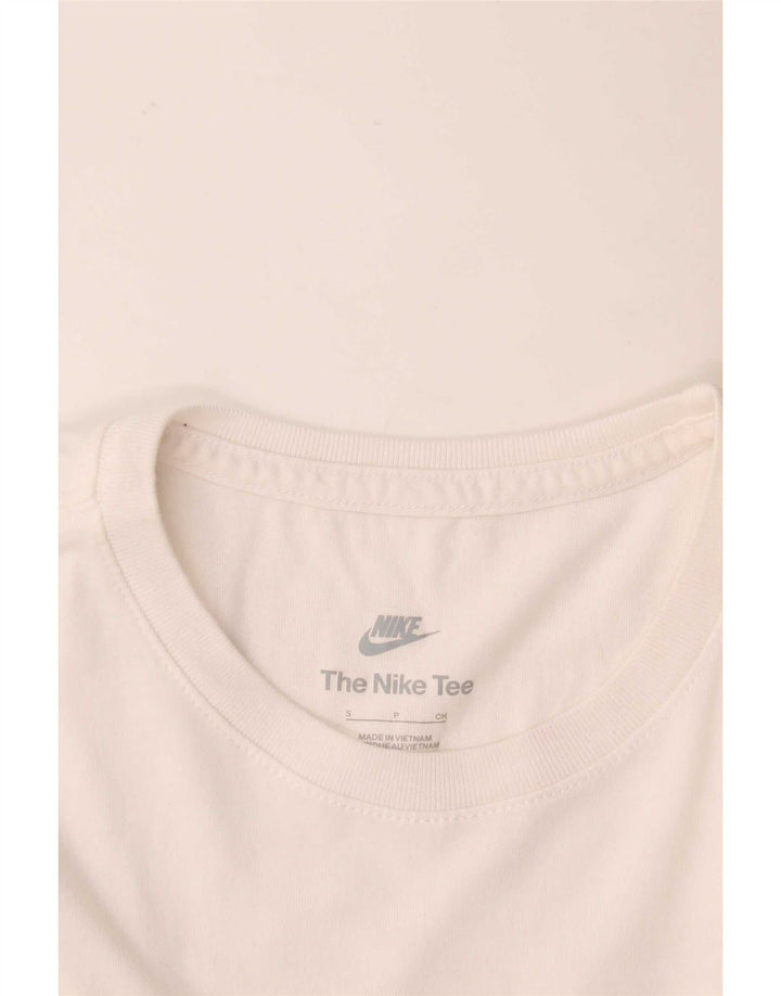 Nike T-shirt graphique pour femme UK 10 Petit Blanc