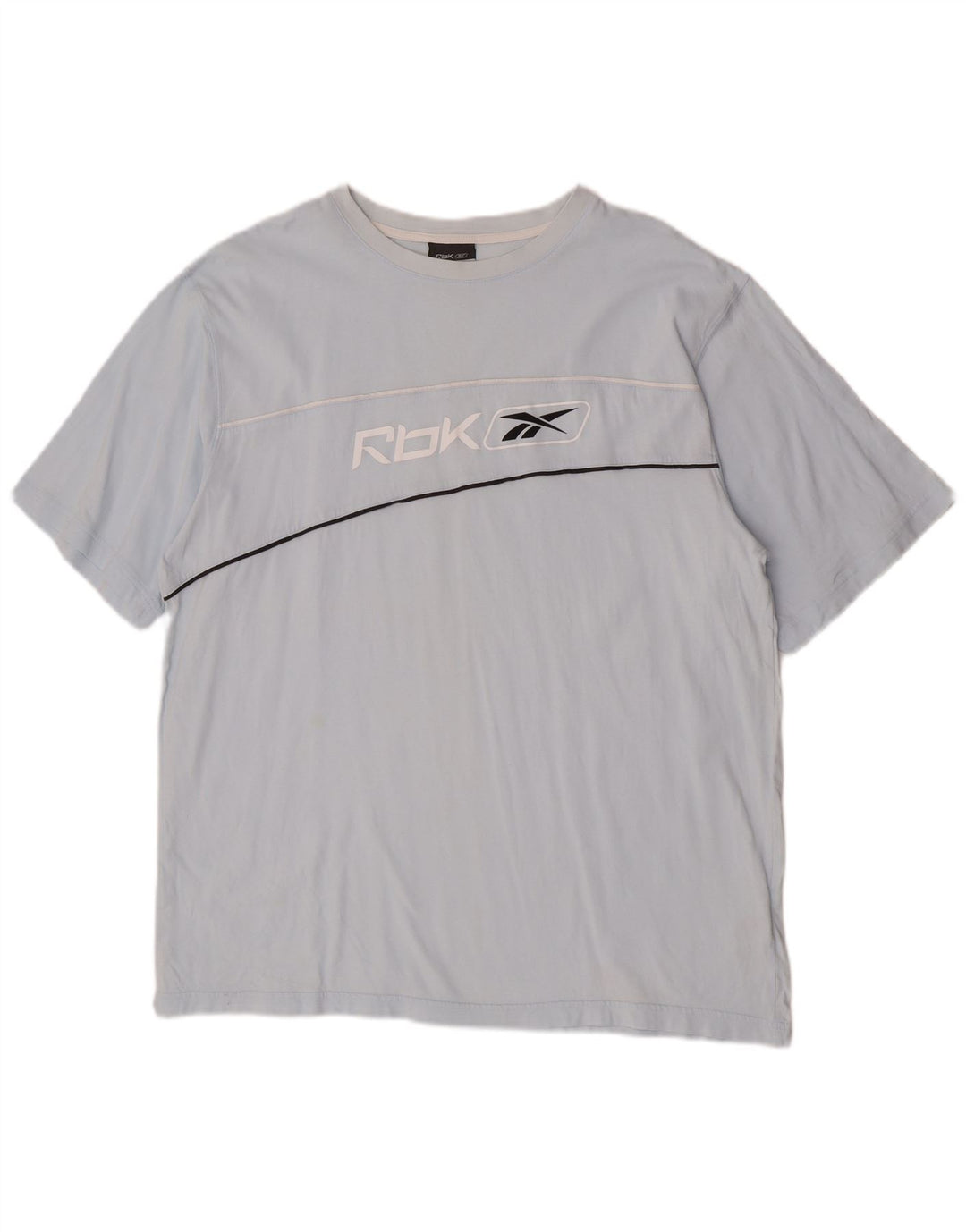 Reebok T-Shirt Graphique Homme Top 2XL Bleu Coton