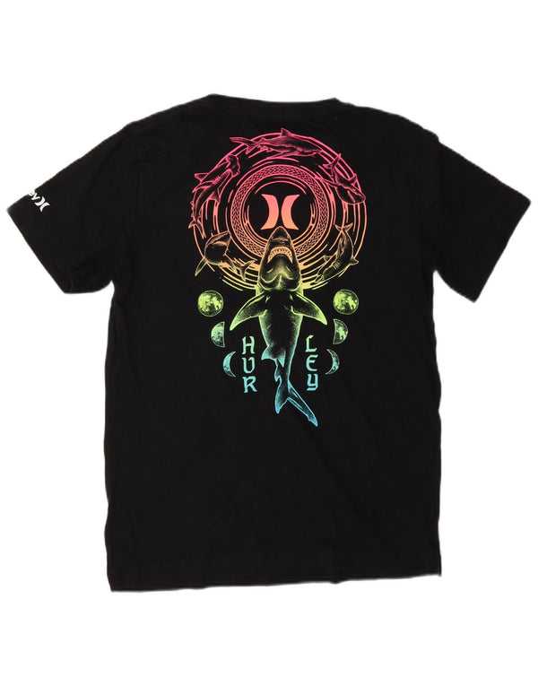 Hurley Boys Graphic T-Shirt Top 12-13 ans Grand Noir Coton