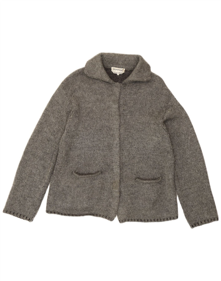 Sportmax Cardigan pour femme UK 16 Large Gris