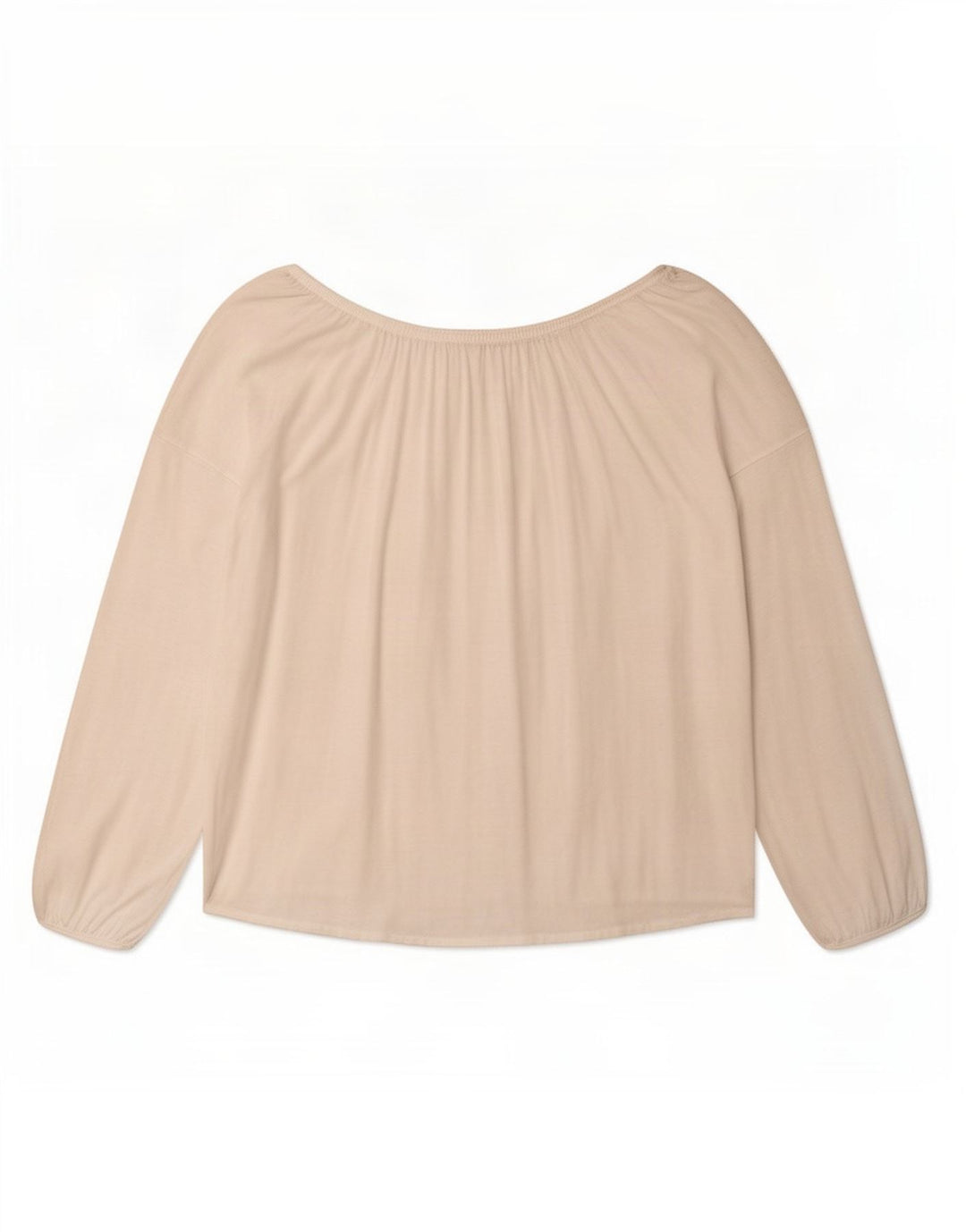 Benetton Haut surdimensionné à épaules dénudées pour femme UK 46 Large Viscose Blanche
