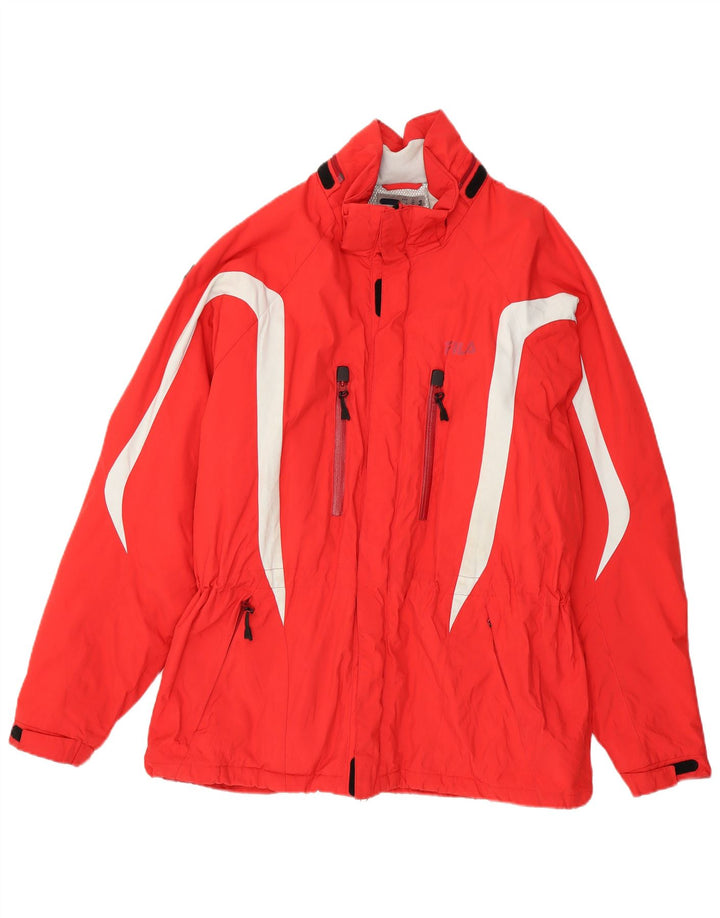 Fila Veste de ski homme IT 56 XL Rouge Colourblock Polyamide
