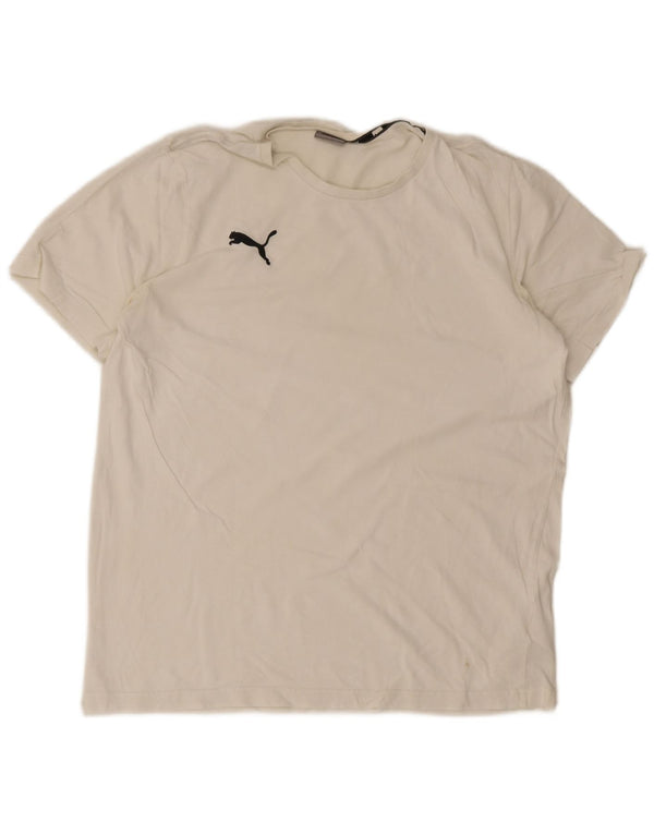 Puma T-Shirt Homme Blanc Large Coton