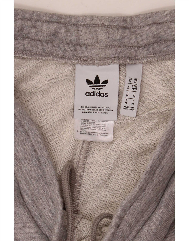 Adidas Short de Sport Homme Gris Moyen Coton