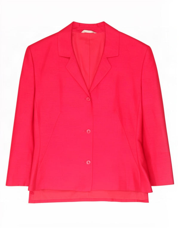 Marks & Spencer Veste blazer à 3 boutons pour femme UK 16 Large Rose Polyester