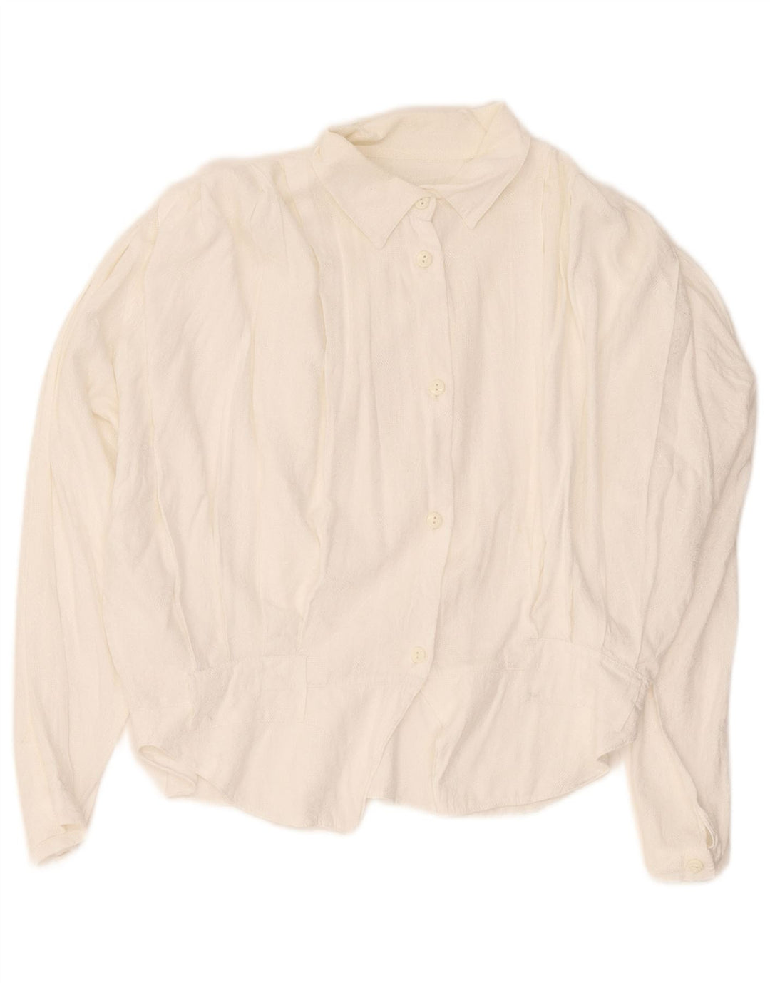 Chemisier chemise femme vintage UK 16 Grand coton blanc