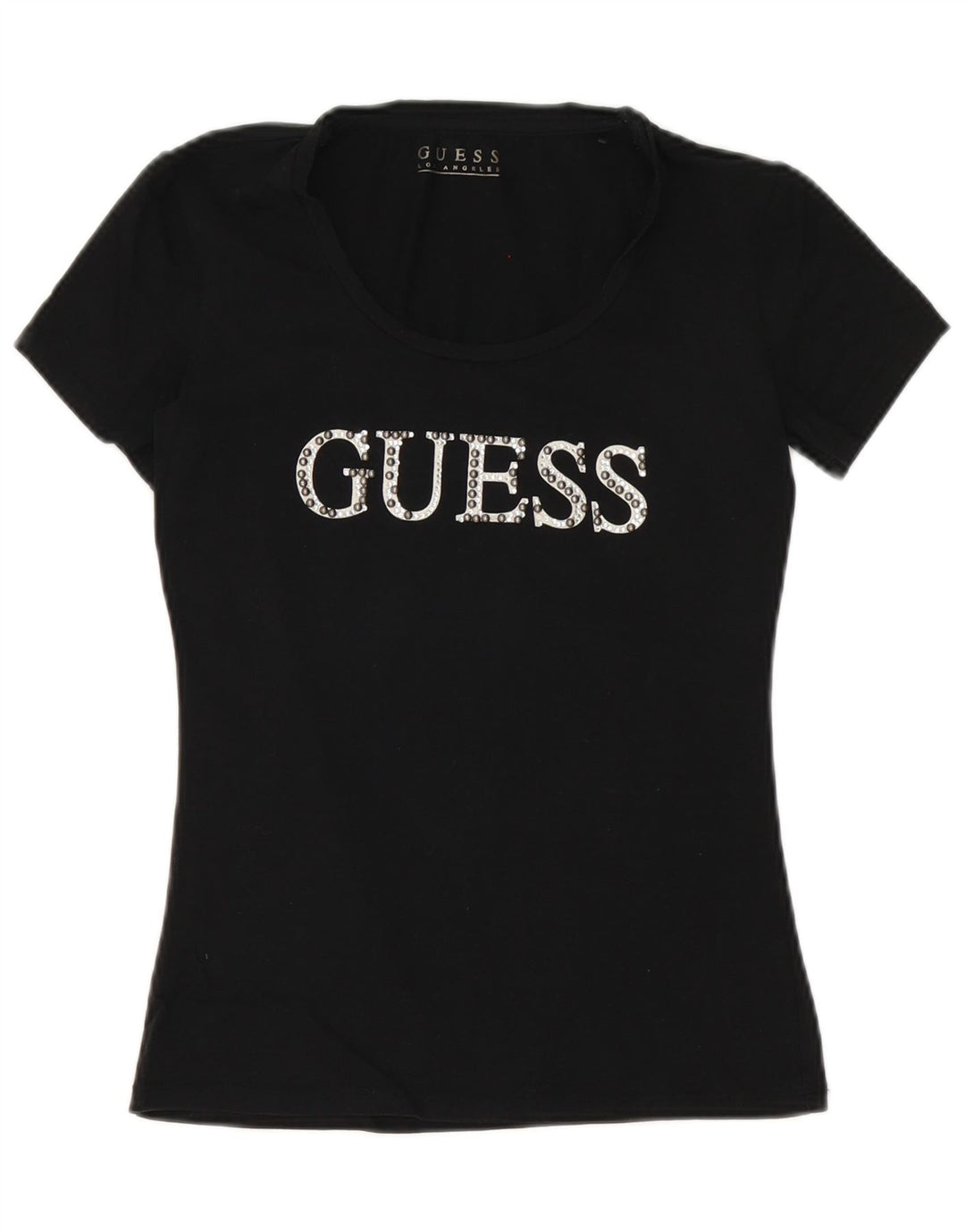 Guess T-shirt graphique pour femme UK 10 Small Noir