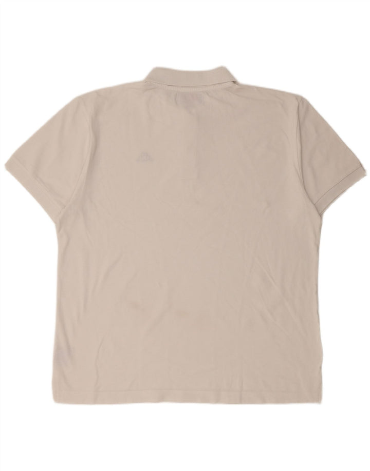 KAPPA Polo Homme XL Blanc Coton