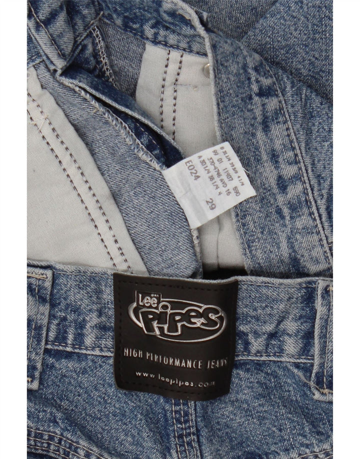 LEE Short en Jean Femme W29 Bleu Moyen Coton