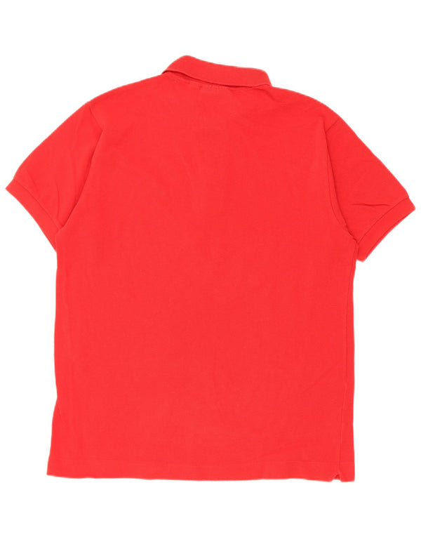 Lacoste Polo coupe classique pour homme taille 5 grand coton rouge