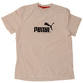 Puma T-shirt graphique pour hommes, grand, blanc, coton