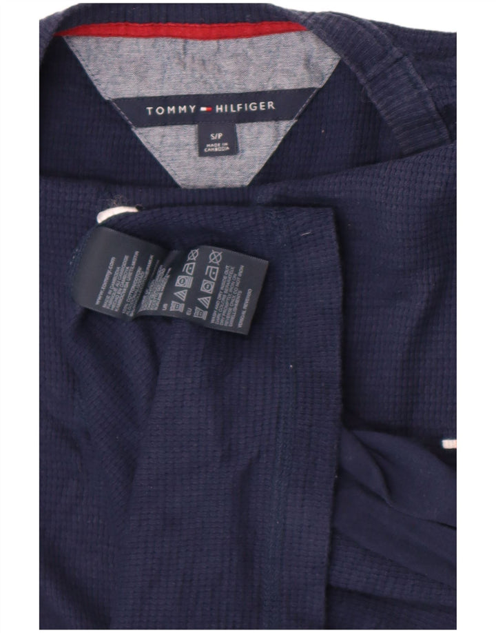 Tommy Hilfiger Haut à manches longues pour homme en coton bleu marine Small