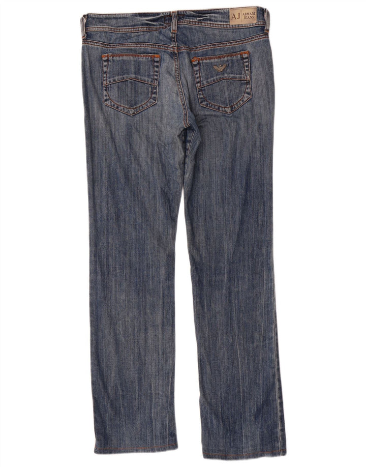 Armani Femme Bootcut Jeans W29 L29 Bleu Coton