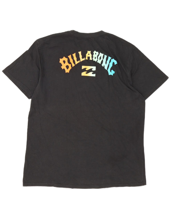 Billabong T-Shirt Graphique Homme Top 2XL Coton Noir
