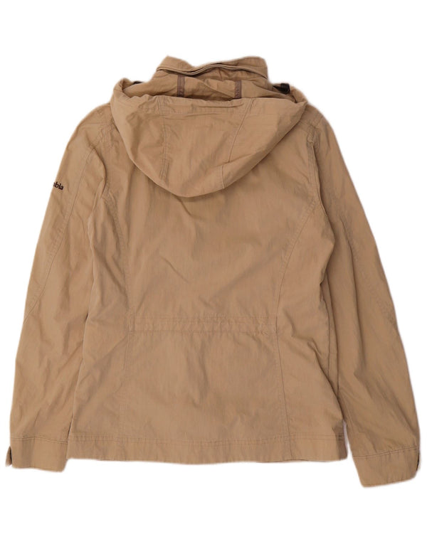 COLUMBIA Veste bomber à capuche pour femme UK 6 XS Coton beige