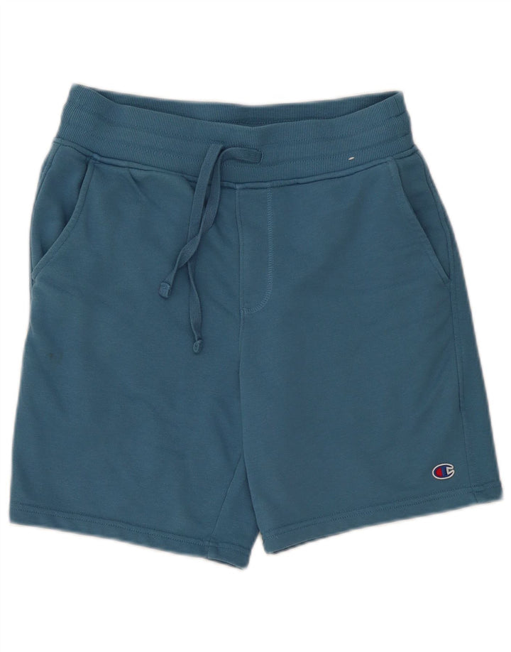 Champion Short de Sport Homme Petit Bleu Coton