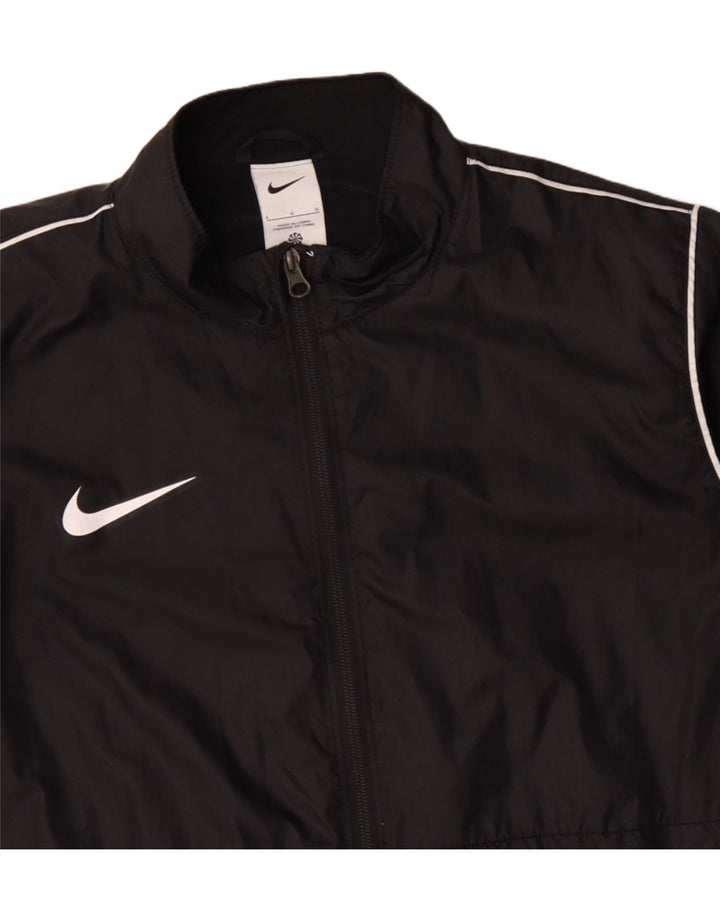 NIKE Veste de pluie pour homme UK 40 Large Noir Polyester