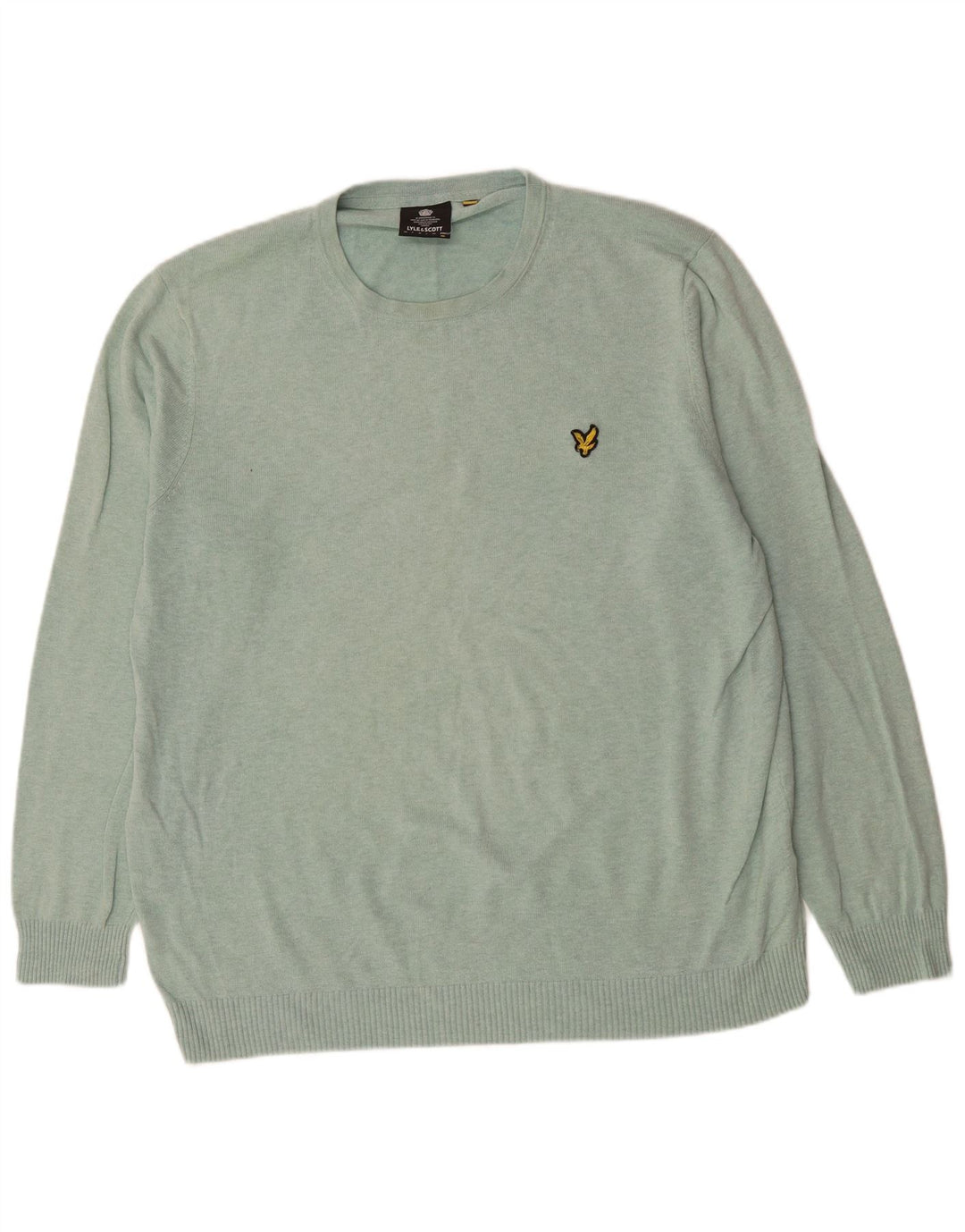 LYLE & SCOTT Pull col rond homme 2XL vert coton