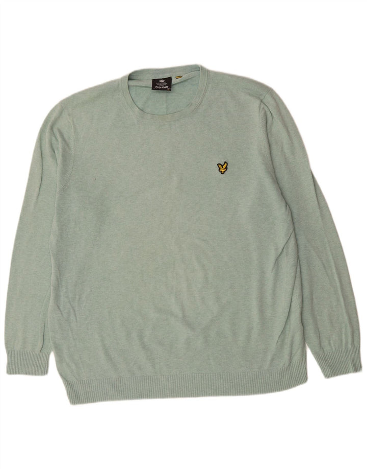 LYLE & SCOTT Pull col rond homme 2XL vert coton