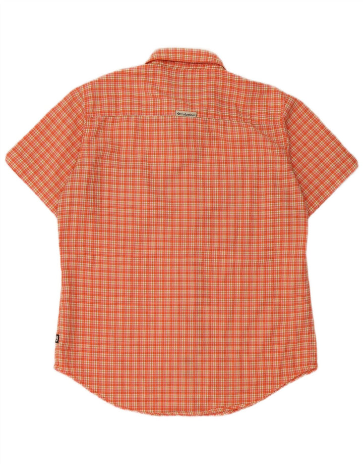 Columbia Chemise à Manches Courtes Homme Petit Orange Polyester
