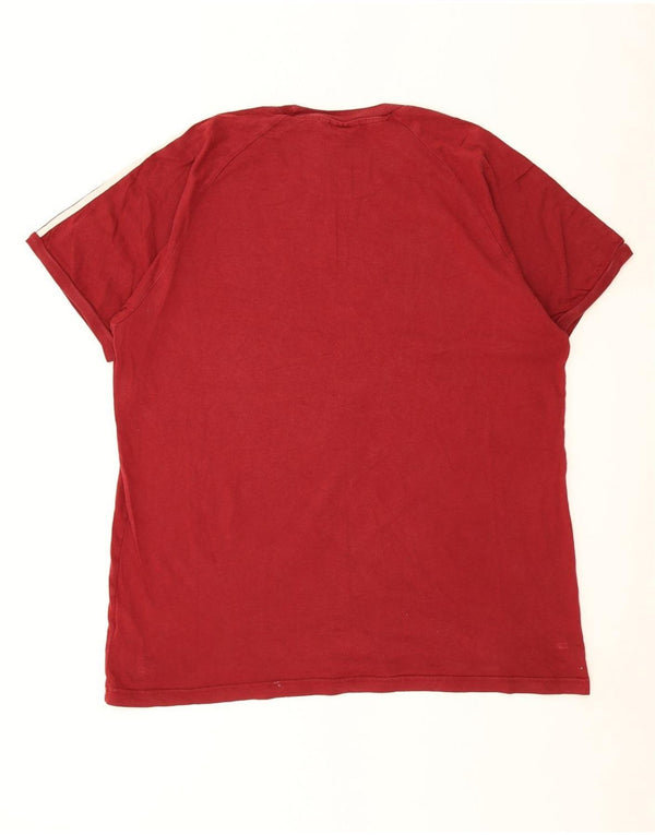 Adidas T-Shirt Homme Top XL Rouge Coton