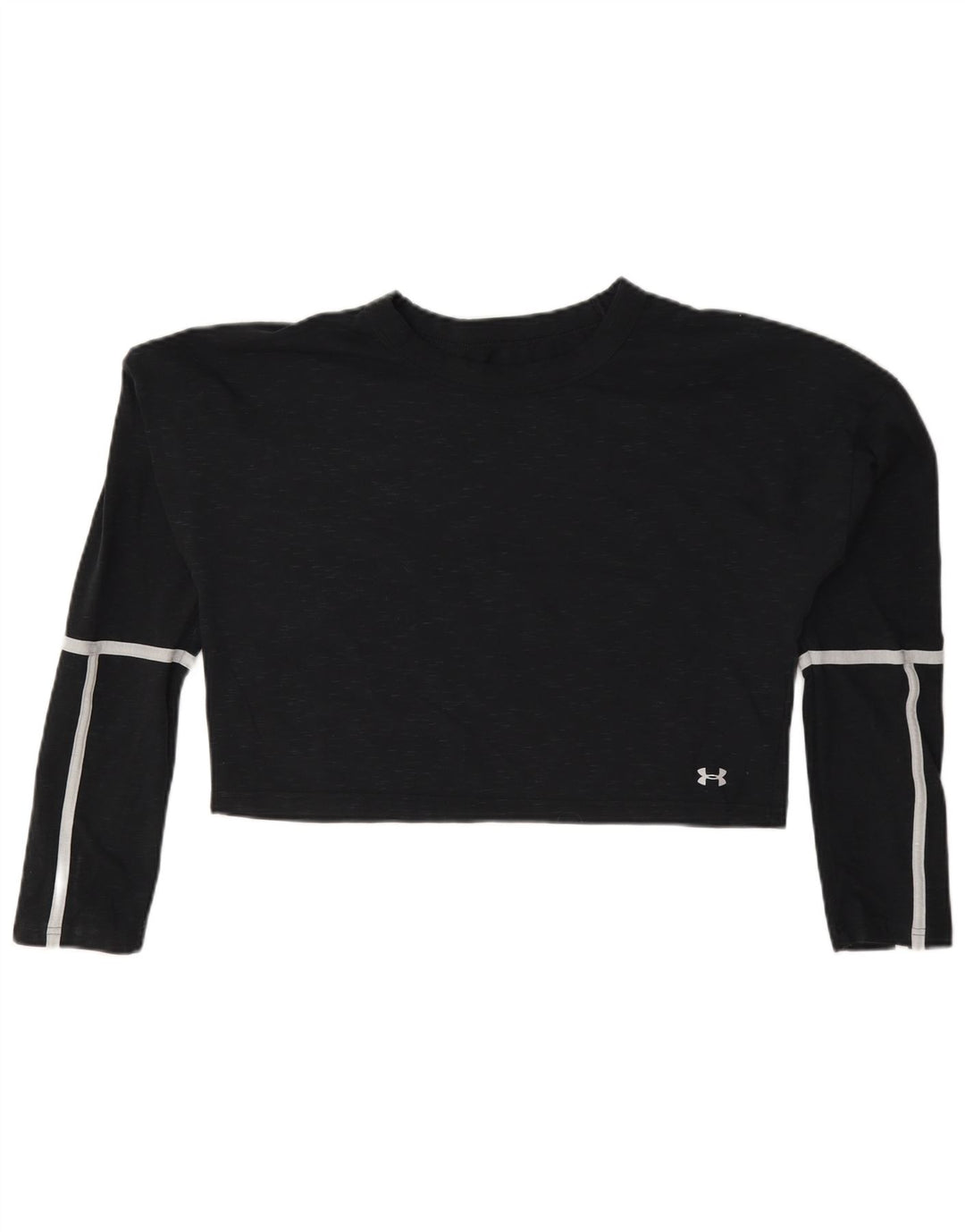 Under Armour Haut court à manches longues pour femme UK 44 Coton noir moyen