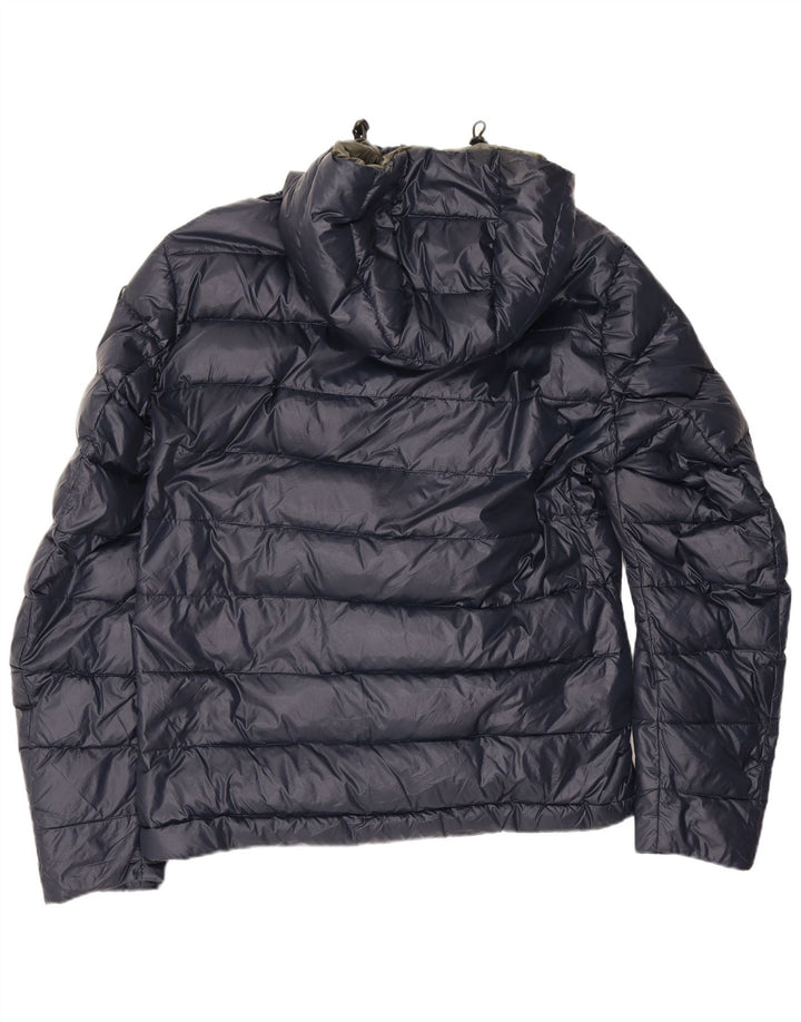 Blauer Veste matelassée à capuche pour homme UK 40 Large Bleu Marine Polyamide
