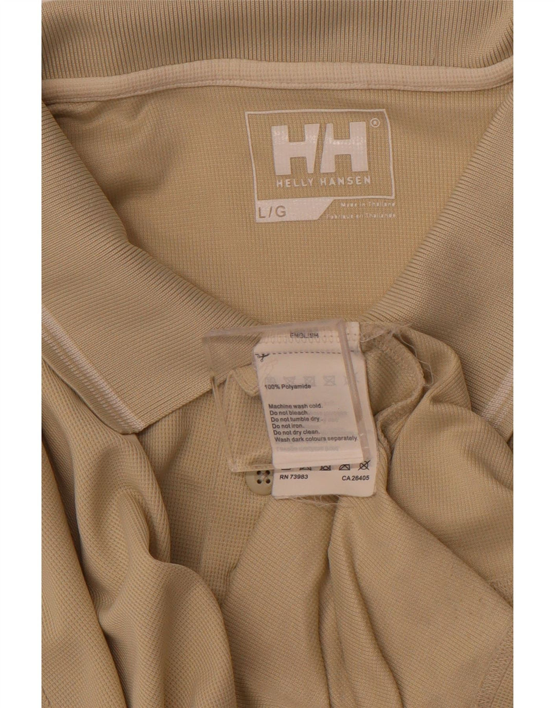HELLY HANSEN Polo Homme Large Beige Polyamide