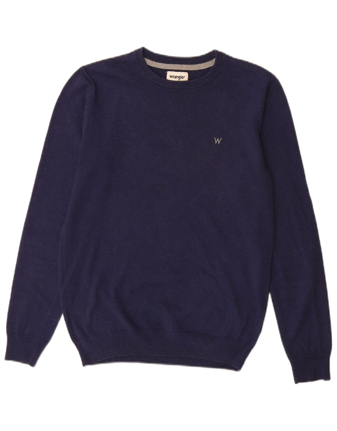 Wrangler Pull Col Bateau Homme Bleu Marine Moyen Coton