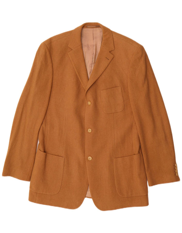 Hugo Boss Veste blazer à 3 boutons pour homme UK 42 XL Laine beige