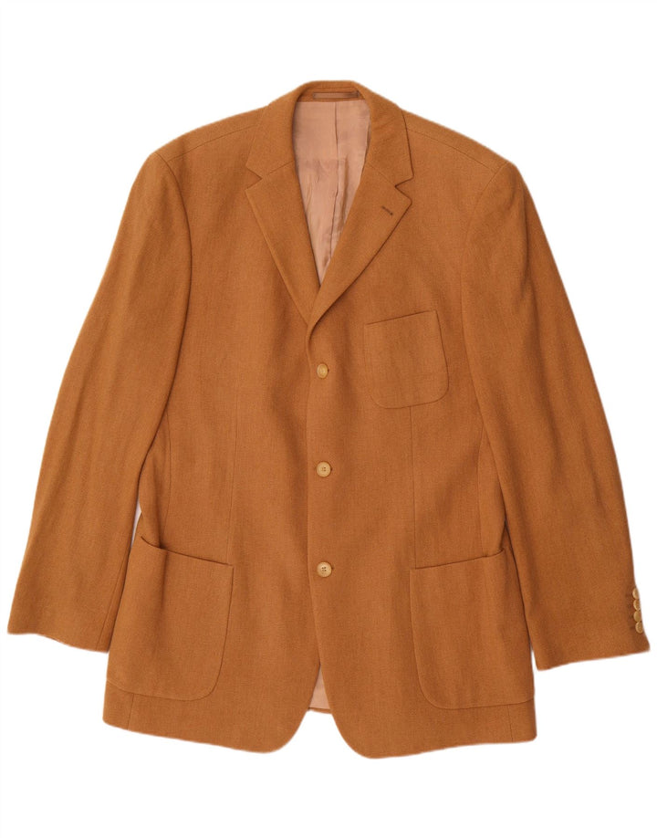 Hugo Boss Veste blazer à 3 boutons pour homme UK 42 XL Laine beige