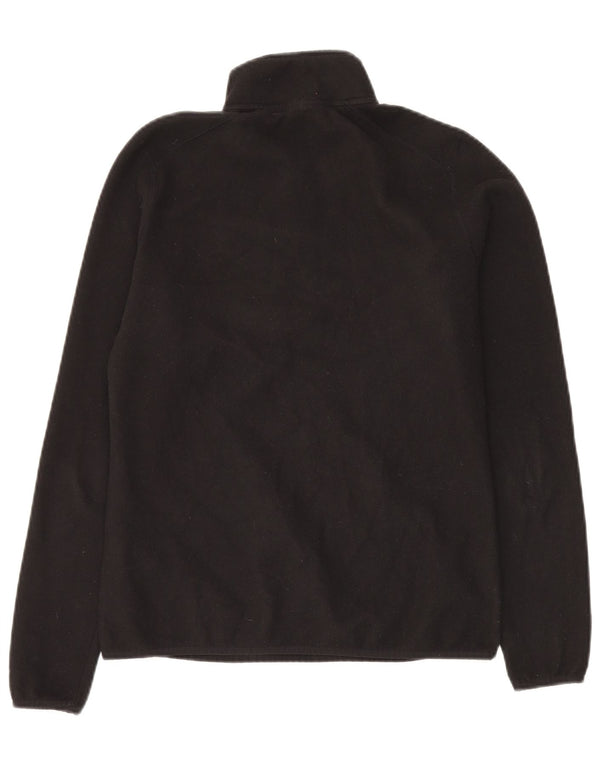 The North Face Pull polaire à col zippé pour femme UK 16 Large Noir Polyester
