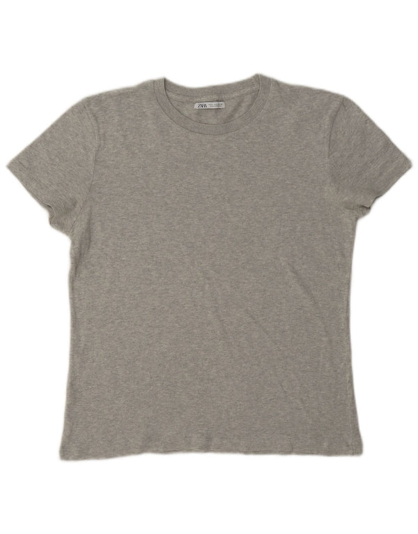 Zara T-Shirt Homme Haut Petit Gris
