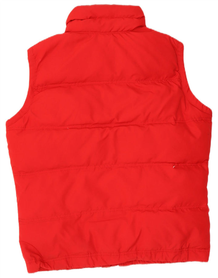 Hollister Gilet rembourré pour homme UK 40 Large Rouge Polyester