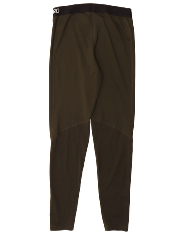 NIKE Legging graphique Dri Fit pour femme UK 14 Large Kaki Polyester